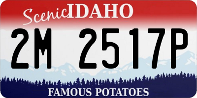 ID license plate 2M2517P