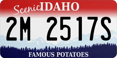 ID license plate 2M2517S