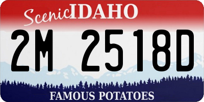 ID license plate 2M2518D