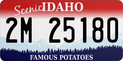 ID license plate 2M2518O