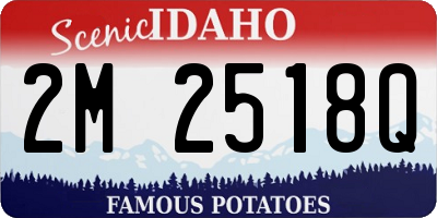 ID license plate 2M2518Q