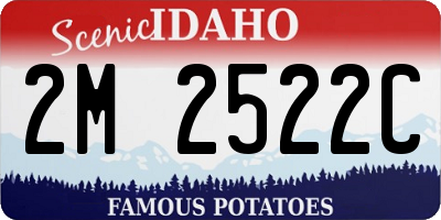 ID license plate 2M2522C