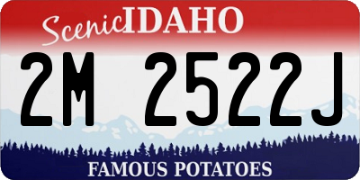 ID license plate 2M2522J