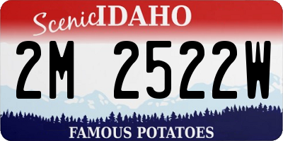 ID license plate 2M2522W