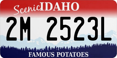 ID license plate 2M2523L