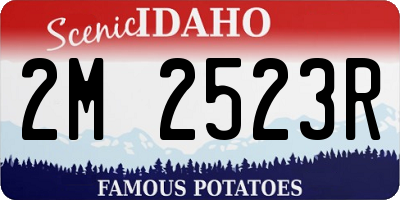 ID license plate 2M2523R