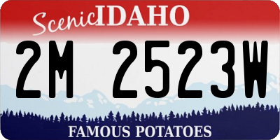 ID license plate 2M2523W