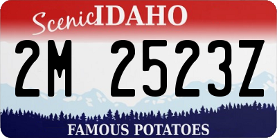 ID license plate 2M2523Z