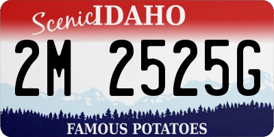 ID license plate 2M2525G