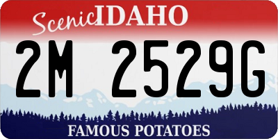 ID license plate 2M2529G