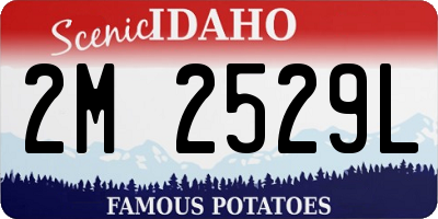 ID license plate 2M2529L