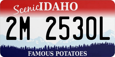 ID license plate 2M2530L