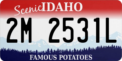 ID license plate 2M2531L