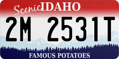 ID license plate 2M2531T