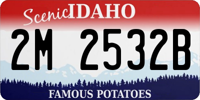 ID license plate 2M2532B