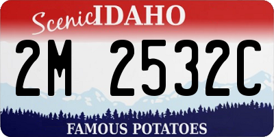 ID license plate 2M2532C