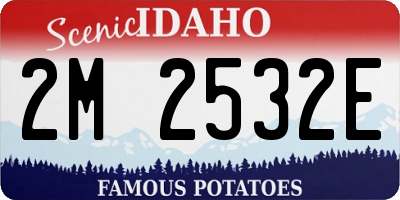 ID license plate 2M2532E