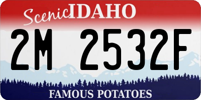 ID license plate 2M2532F