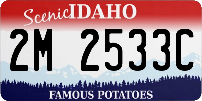 ID license plate 2M2533C