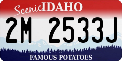 ID license plate 2M2533J