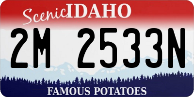 ID license plate 2M2533N
