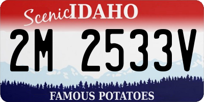 ID license plate 2M2533V