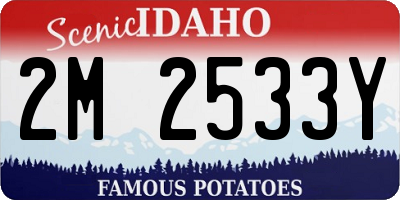 ID license plate 2M2533Y