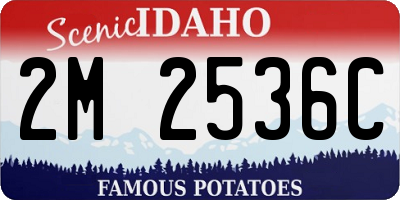 ID license plate 2M2536C