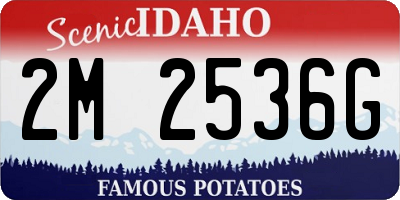 ID license plate 2M2536G