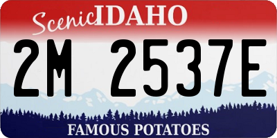 ID license plate 2M2537E