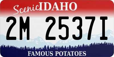 ID license plate 2M2537I