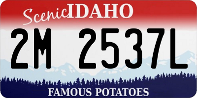 ID license plate 2M2537L