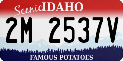 ID license plate 2M2537V