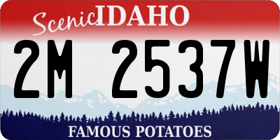 ID license plate 2M2537W
