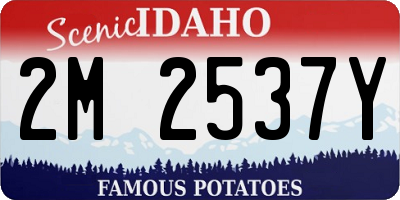 ID license plate 2M2537Y