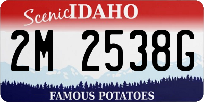ID license plate 2M2538G