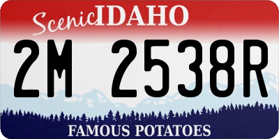ID license plate 2M2538R