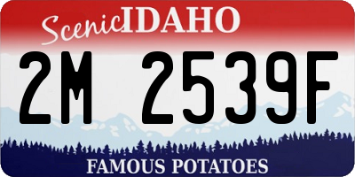 ID license plate 2M2539F