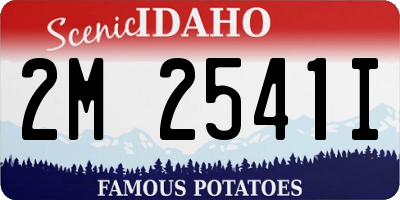 ID license plate 2M2541I