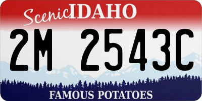 ID license plate 2M2543C