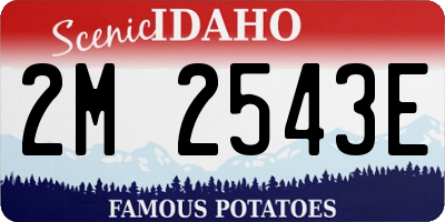ID license plate 2M2543E