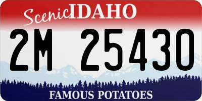 ID license plate 2M2543O