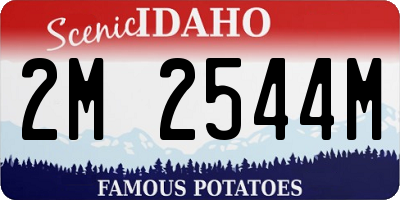 ID license plate 2M2544M