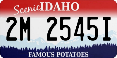ID license plate 2M2545I