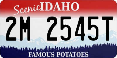 ID license plate 2M2545T