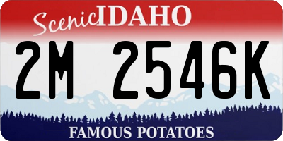 ID license plate 2M2546K