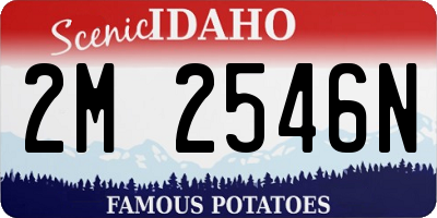 ID license plate 2M2546N