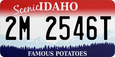 ID license plate 2M2546T