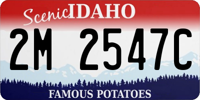 ID license plate 2M2547C