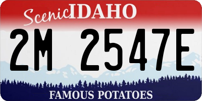 ID license plate 2M2547E
